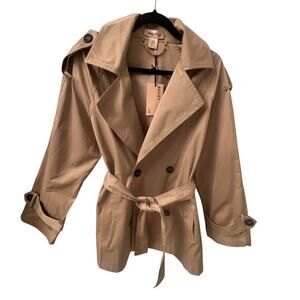 Bailey 44 Tan Double-Breasted Trench Coat
